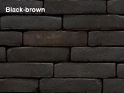 кирпич ручной формовки natureblack-brown